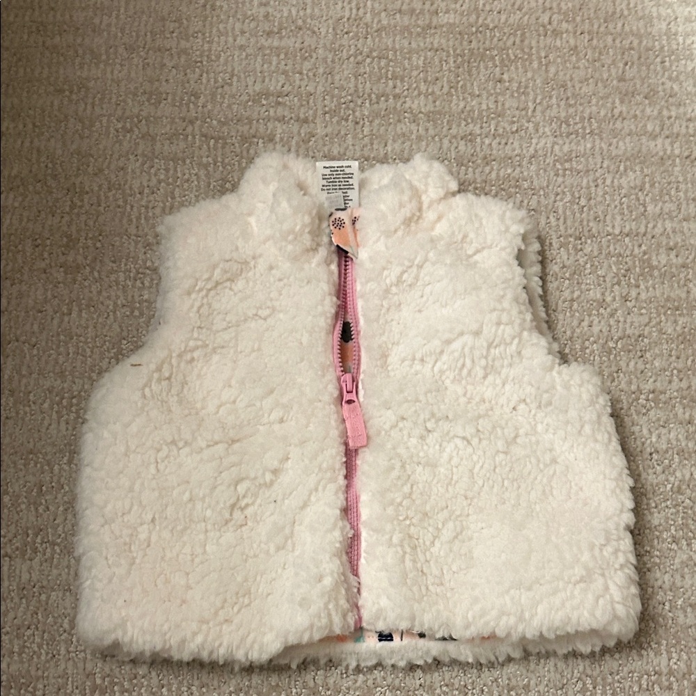 Toddler girls Sherpa vest